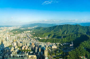 Tayvan Taipei şehir manzarası bina güzel mimari