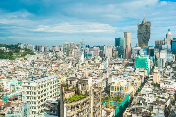 Bina Cityscape Macau Şehir Manzarası Içinde Güzel Mimari — Stok fotoğraf