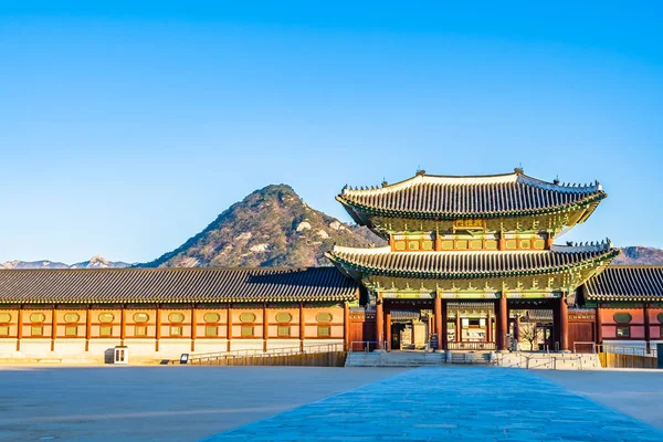 Schöne Architektur Gebäude Gyeongbokgung Palast Seoul Südkorea — Stockfoto