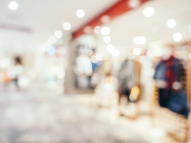 Soyut bulanıklık ve ufuk alışveriş merkezi alışveriş arka plan için