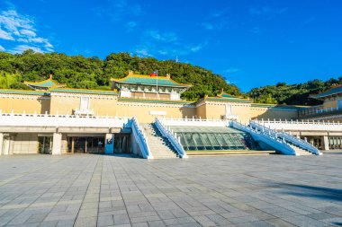 Taipei Ulusal Sarayı Müzesi Tayvan seyahat için dönüm noktası dış bina güzel mimari