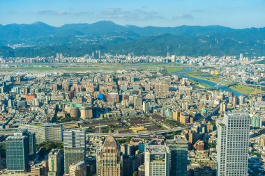 Tayvan Taipei şehir manzarası bina güzel mimari