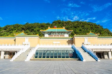 Taipei Ulusal Sarayı Müzesi Tayvan seyahat için dönüm noktası dış bina güzel mimari
