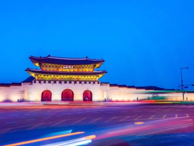 Gyeongbokgung Sarayı landmark Güney Kore'de Seul şehrinin güzel mimari yapı