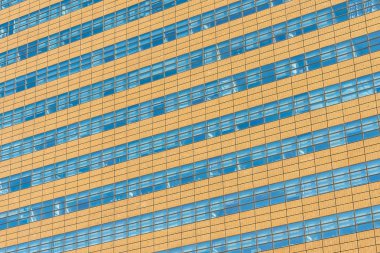 Güzel mimari ofis binası ile cam pencere dokular dış arka planı için