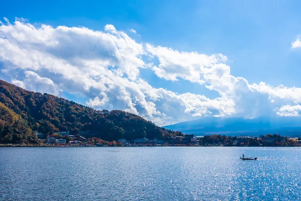 Bela Paisagem Torno Lago Kawaguchiko Temporada Outono Yamanashi Japão — Fotografia de Stock