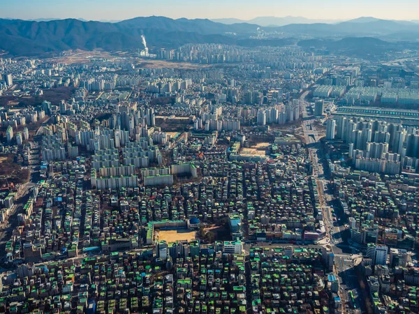 Bella Vista Aerea Dell Edificio Architettura Nella Città Seoul — Foto Stock