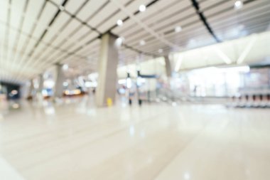 Soyut bulanıklık ve arka plan için Havaalanı terminal iç defocused