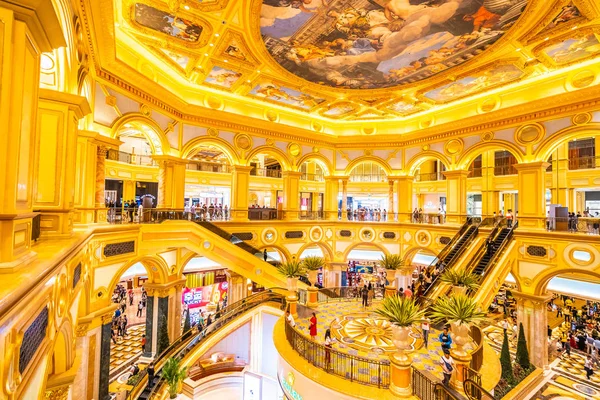 Kína Macau Szeptember 2018 Velencei Hotel Gyönyörű Luxus Üdülőhely Casio — Stock Fotó