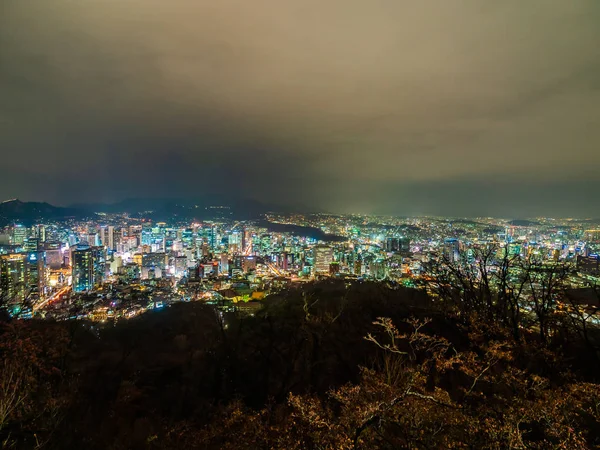 Южной Корее Ночью Произошло Землетрясение Районе Города Сеул — стоковое фото