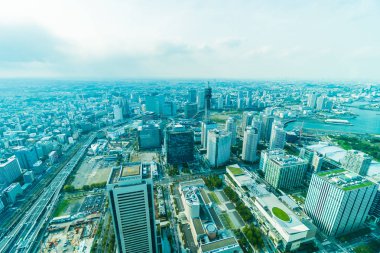 Güzel dış yapı ve Mimarlık Yokohama şehir manzarası Japonya