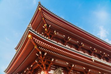 Güzel mimari Sensoji Tapınağı inşa ünlü ziyaret asakusa alan tokyo Japonya için yerdir