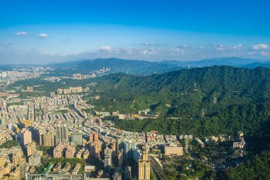 Tayvan Taipei şehir manzarası bina güzel mimari