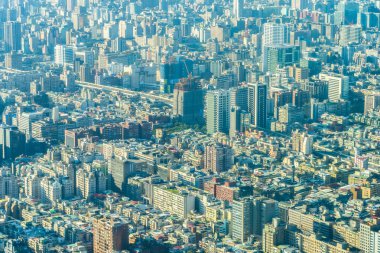 Tayvan Taipei şehir manzarası bina güzel mimari