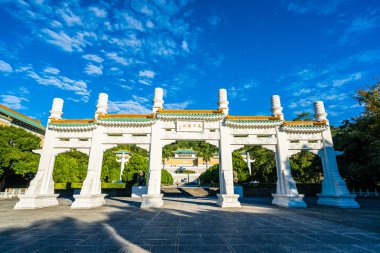 Taipei Ulusal Sarayı Müzesi Tayvan seyahat için dönüm noktası dış bina güzel mimari