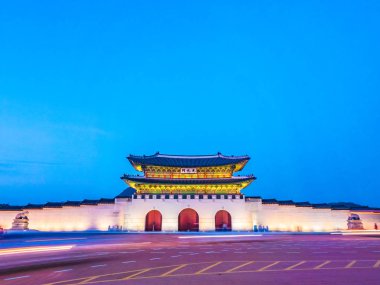 Gyeongbokgung Sarayı landmark Güney Kore'de Seul şehrinin güzel mimari yapı