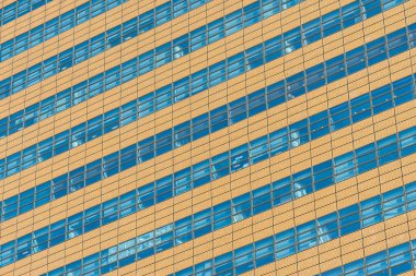 Güzel mimari ofis binası ile cam pencere dokular dış arka planı için