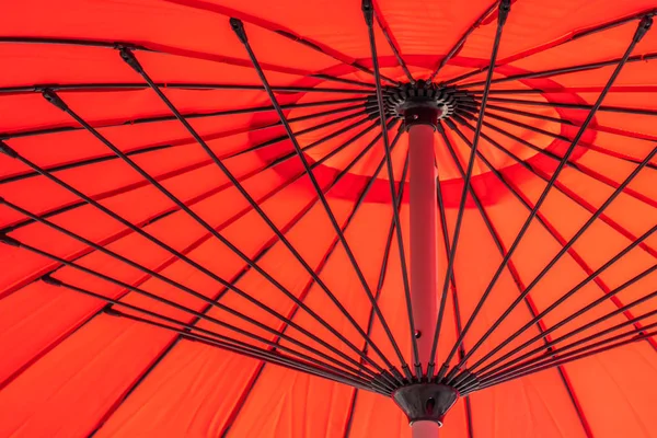Červený Deštník Abstraktní Textury Povrchu Pro Pozadí — Stock fotografie