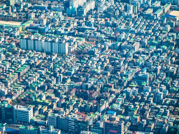 Schöne Luftaufnahme Der Architektur Gebäude Seoul Stadt — Stockfoto