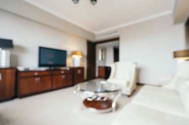 soyut bulanıklık ve odaklanmış oturma odası arka plan için iç mekan