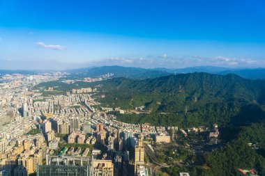 Tayvan Taipei şehir manzarası bina güzel mimari