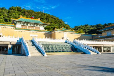 Taipei Ulusal Sarayı Müzesi Tayvan seyahat için dönüm noktası dış bina güzel mimari