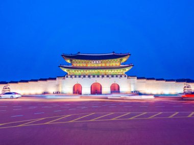 Gyeongbokgung Sarayı landmark Güney Kore'de Seul şehrinin güzel mimari yapı