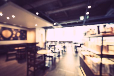 Soyut bulanıklık ve ufuk restoran ve kafe Cafe iç arka planı için