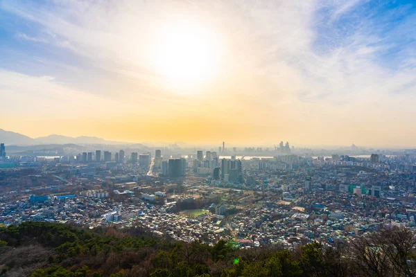 Beautiful Landscape Cityscape Architecture Building Seoul City South Korea — Stock Photo, Image