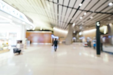 Soyut bulanıklık ve arka plan için Havaalanı terminal iç defocused
