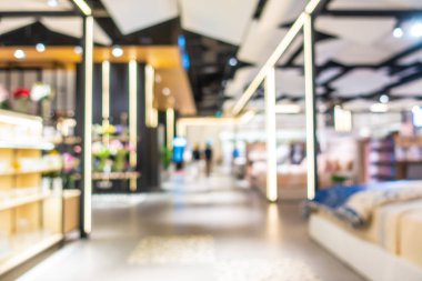 Soyut bulanıklık ve güzel lüks alışveriş ve perakende mağaza iç için arka plan bulanıklık