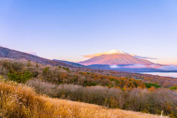 Bela Paisagem Montanha Fuji Yamanakako Lago Yamanaka Temporada Outono Japão — Fotografia de Stock