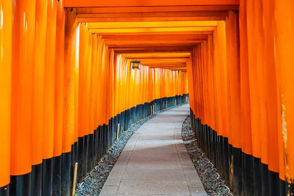 Vackra Fushimi Inari Shrine Templet Kyoto Japan — Stockfoto