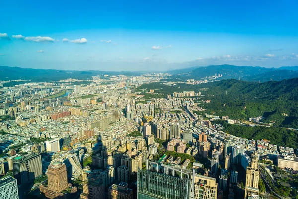 Hermosa Arquitectura Edificio Taipei Horizonte Ciudad Taiwán — Foto de Stock