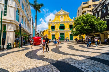 Çin, Makao - dominics macau şehirde kilise st ile bina 6 Eylül 2018 - güzel eski mimari