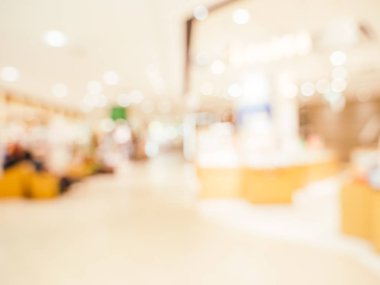 Soyut bulanıklık ve ufuk alışveriş merkezi alışveriş arka plan için