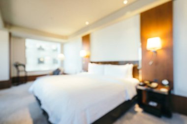 Soyut bulanıklık yatak odası ve yaşam alanı iç arka planı için