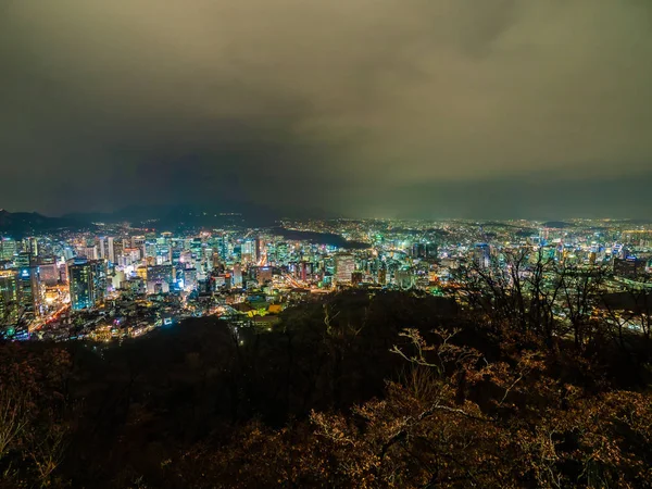 Beautiful Architecture Building Seoul City Night South Korea — Stock Photo, Image