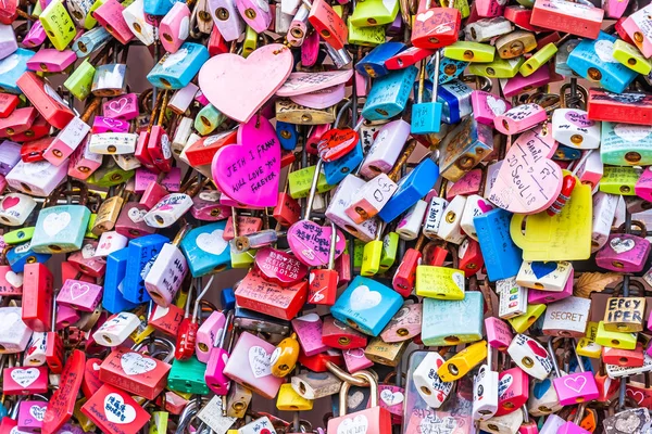 Seoul Korea Południowa Grudnia 2018 Miłość Klucz Góry Namsan Seul — Zdjęcie stockowe