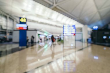Soyut bulanıklık ve arka plan için Havaalanı terminal iç defocused