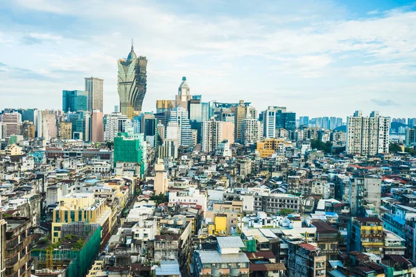 Bela Arquitetura Edifício Paisagem Urbana Horizonte Cidade Macau — Fotografia de Stock