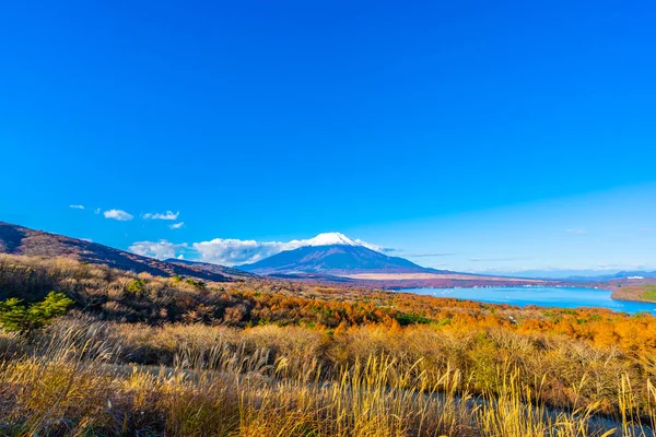 Schöne Landschaft Des Fuji Berges Yamanakako Oder Yamanaka See Der — Stockfoto