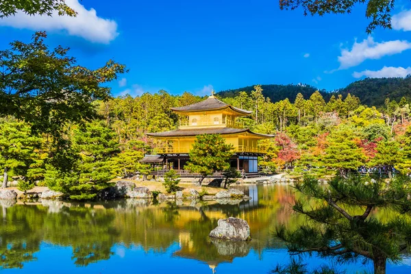 Prachtige Kinkakuji Tempel Met Gouden Pavillion Landmark Van Kyoto Japan — Stockfoto