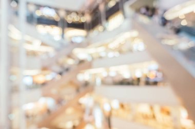 Soyut bulanıklık alışveriş merkezi mağazası iç arka planı için