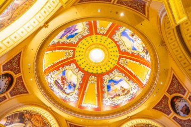 Çin, Makao - 10 Eylül 2018 - güzel lüks otel resort ve macau şehir Venedik Simgesel Yapı casino oyunu