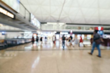 Soyut bulanıklık ve arka plan için Havaalanı terminal iç defocused