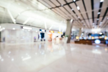 Soyut bulanıklık ve arka plan için Havaalanı terminal iç defocused