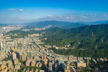 Tayvan Taipei şehir manzarası bina güzel mimari