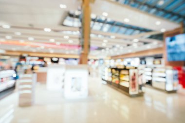 Soyut bulanıklık ve arka plan için Havaalanı terminal iç defocused