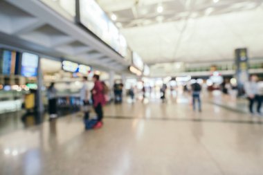 Soyut bulanıklık ve arka plan için Havaalanı terminal iç defocused